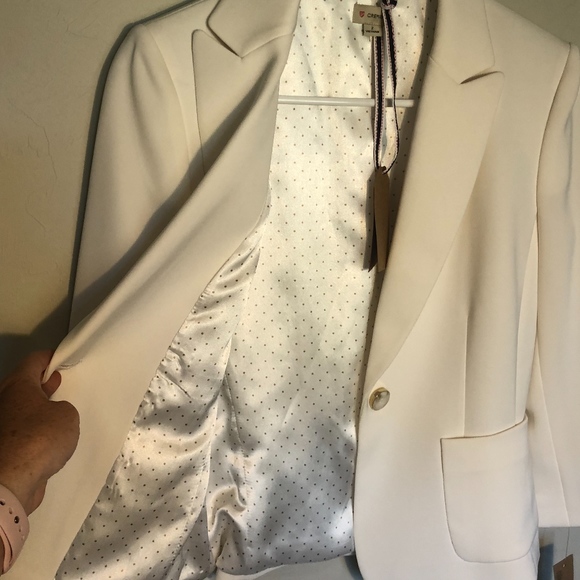 NWT Cremieux White blazer 2 - Picture 4 of 7